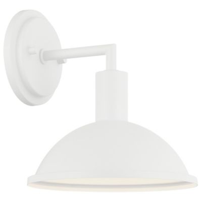 Huxe Dustin Wall Sconce - Color: White - Size: Small