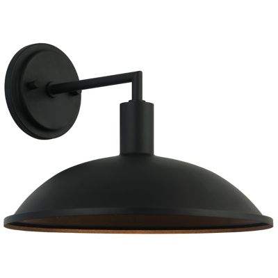 Huxe Dustin Wall Sconce - Color: Black - Size: Large