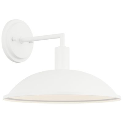 Huxe Dustin Wall Sconce - Color: White - Size: Large