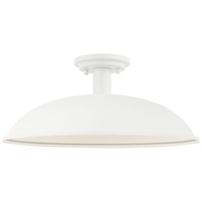 Huxe Dustin Semi Flushmount Light - Color: White - Size: Large