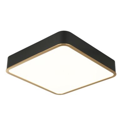 Huxe Bartlet LED Flushmount Light - Color: Black - Size: Large