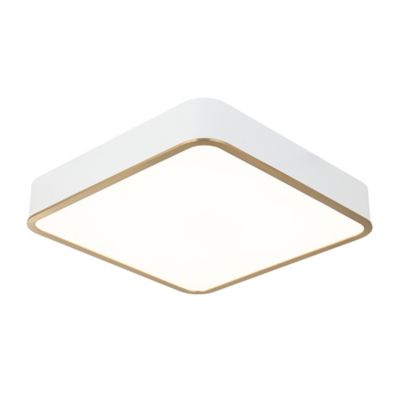 Huxe Bartlet LED Flushmount Light - Color: White - Size: Large