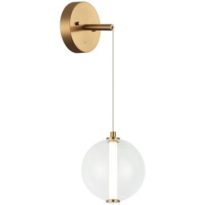 Huxe Bellia LED Wall Sconce - Color: Brass - Size: 1 light