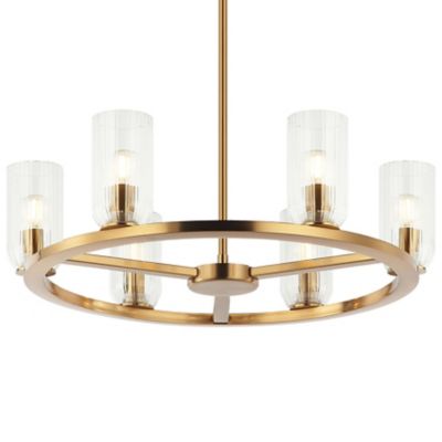 Huxe Tesso Chandelier - Color: Brass - Size: 24