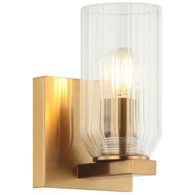 Huxe Tesso Wall Sconce - Color: Brass - Size: 1 light