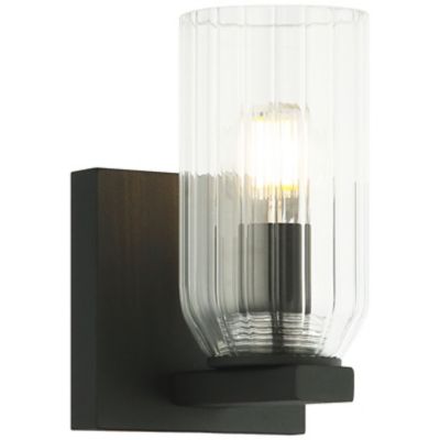 Huxe Tesso Wall Sconce - Color: Black - Size: 1 light