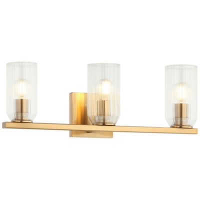 Huxe Tesso 2-Light Wall Sconce - Color: Brass - Size: 3 light