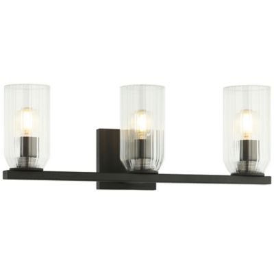 Huxe Tesso 2-Light Wall Sconce - Color: Black - Size: 3 light