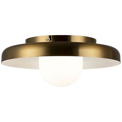 Huxe Cressi Flushmount Light - Color: Brass - Size: 11