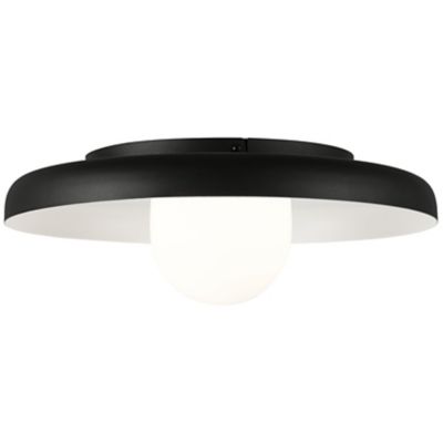 Huxe Cressi Flushmount Light - Color: Black - Size: 15