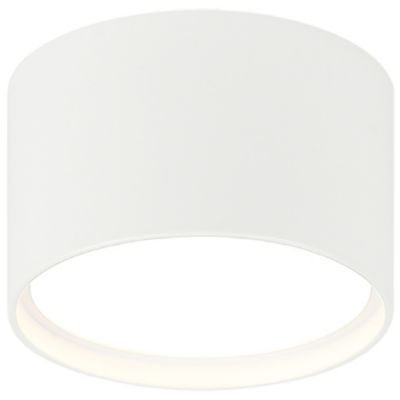 Huxe Carah Round LED Flushmount Light - Color: White - Size: 1 light