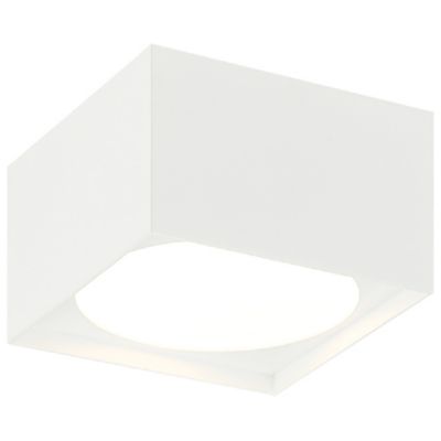 Huxe Carah Square LED Flushmount Light - Color: White - Size: 1 light