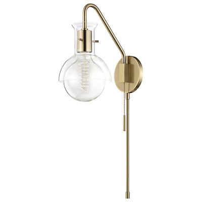 Riley Glass Swing Arm Wall Sconce