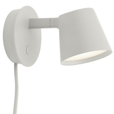 Muuto Tip LED Wall Sconce - Color: Grey - Size: 1 light - MTIPWLLP-GREY