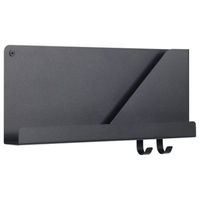 Muuto Folded Shelves - Color: Black - Size: 20 - MFLDSHSM-BLCK