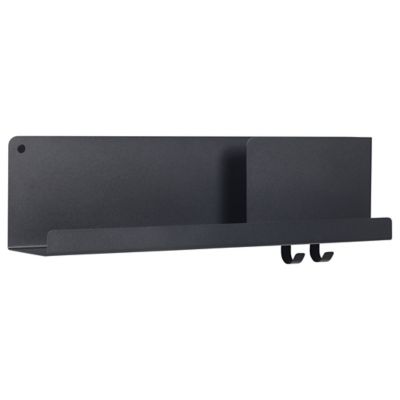 Muuto Folded Shelves - Color: Black - Size: 24.75 - MFLDSHMD-BLCK