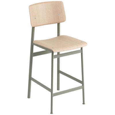 Muuto Loft Stool - Color: Brown - Size: Counter - MLFTSTCW-DGRN-OAK