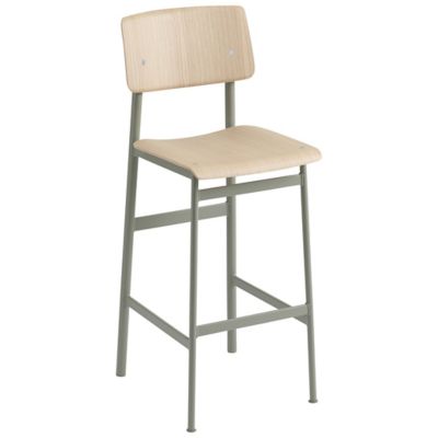 Muuto Loft Stool - Color: Brown - Size: Bar - MLFTSTBW-DGRN-OAK