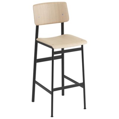 Muuto Loft Stool - Color: Brown - Size: Bar - MLFTSTBW-BLCK-OAK