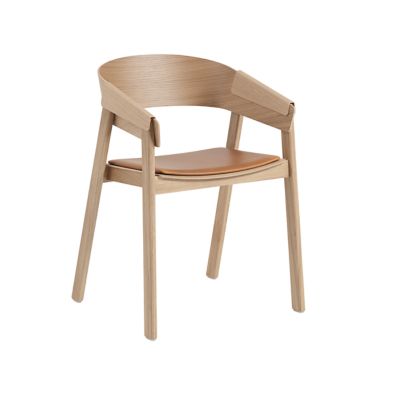 Muuto Cover Armchair - Color: Brown - MCVRAU-OAK-M136COGN