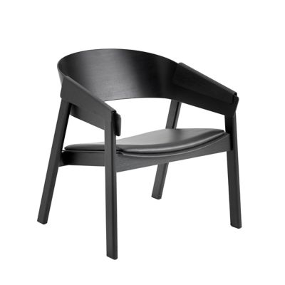 Muuto Cover Lounge Chair - Color: Black - MCVRLU-BLCK-M136BLCK