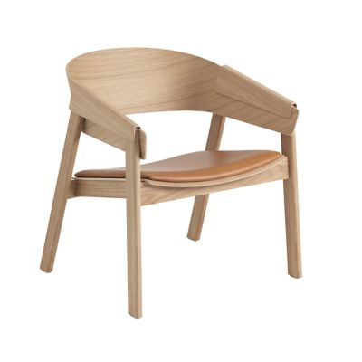 Muuto Cover Lounge Chair - Color: Cream - MCVRLU-OAK-M136COGN