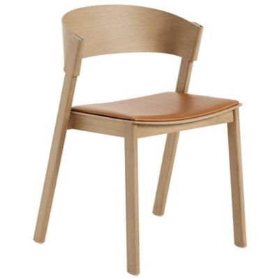 Muuto Cover Side Chair - Color: Brown - MCVRSU-OAK-M136COGN