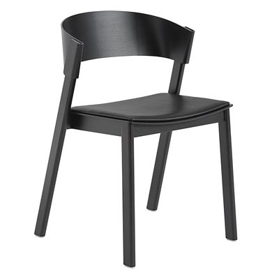 Muuto Cover Side Chair - Color: Black - MCVRSU-BLCK-M136BLCK