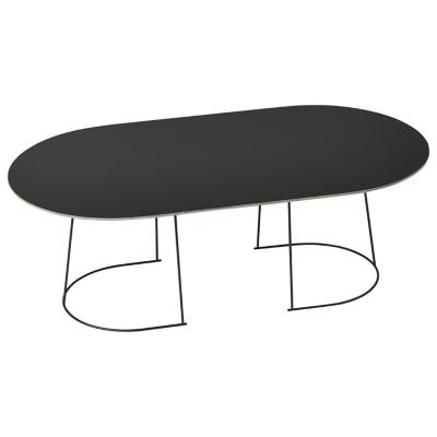 Muuto Airy Coffee Table - Color: Black - Size: Large - MARYCT472616N-BLCK