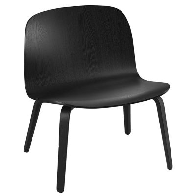 Muuto Visu Lounge Chair - Color: Black - MVISLW-BLCK-BLCK