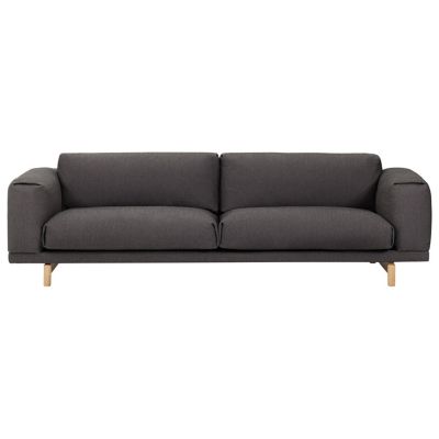 MUU2209823 Muuto Rest Sofa - Color: Black - Size: 3-Seater -  sku MUU2209823