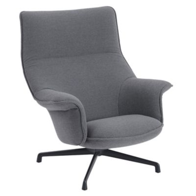 Muuto Doze Lounge Chair - Color: Grey - MDOZLC-BLCK-M16180