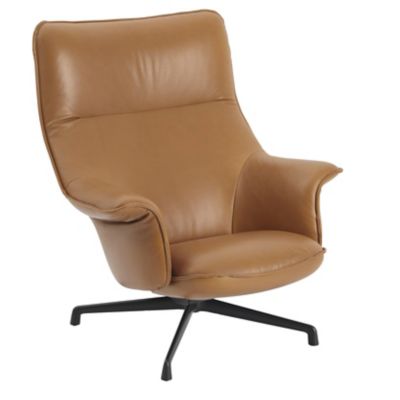 Muuto Doze Lounge Chair - Color: Brown - MDOZLC-BLCK-M136COGN