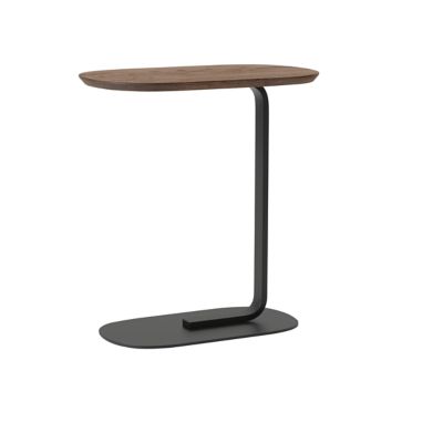 Muuto Relate Side Table - Color: Brown - Size: 23 - MRELST23-SMOAK-BLCK