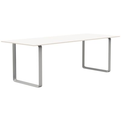 Muuto 70/70 Table - Color: White - Size: 89" - M7070T8936L-GREY-WHIT