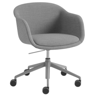 Muuto Fiber Conference Armchair - Color: Grey - MFIBCSWGTU-GREY-M156133