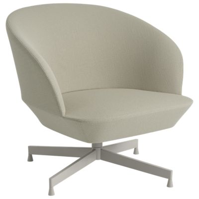 Muuto Oslo Swivel Lounge Chair - Color: Grey - MOSLLCS-GREY-M158146