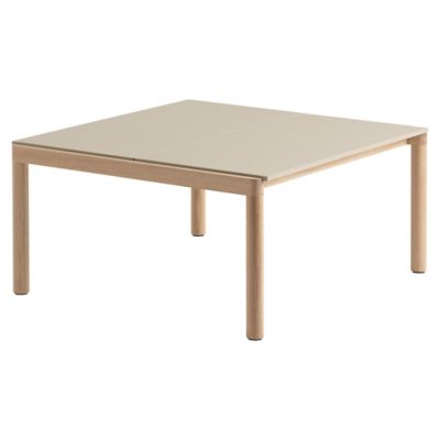 Muuto Couple Coffee Table - Color: Beige - Size: Medium - MCOUP2PL-SAND-OAK