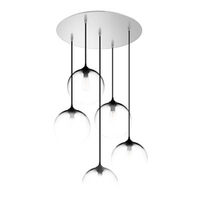 5 Light Round Multipoint Canopy