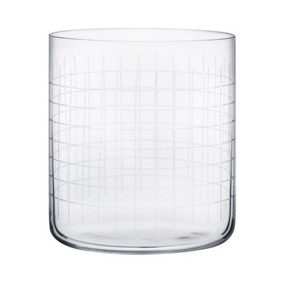 Nude Glass Finesse Grid Whisky Glass Set of 4 - Color: Clear - 64010-108135