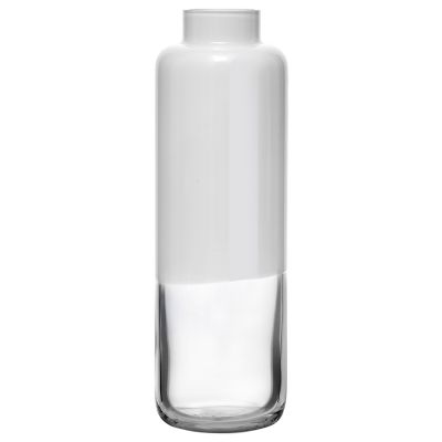 Nude Glass Magnolia Vase in White, Size: Small
