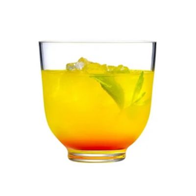 Nude Glass Hepburn Low Ball Glasses - Set of 4 in Clear