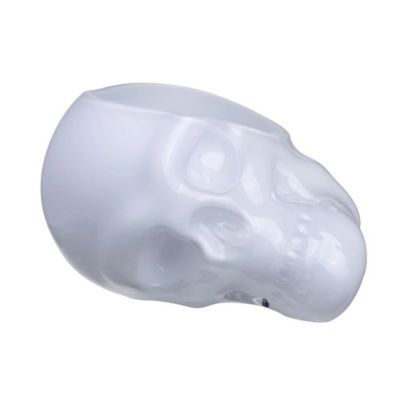 Nude Glass Memento Mori Skull Bowl - Color: White - Size: Small - 28690-108