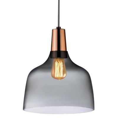 Nude Glass Mira Pendant Light in Grey