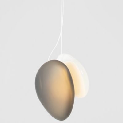 A-N-D Pebble LED Pendant Light - Color: Grey - Size: 2 light - PEB-P-B-SL-D