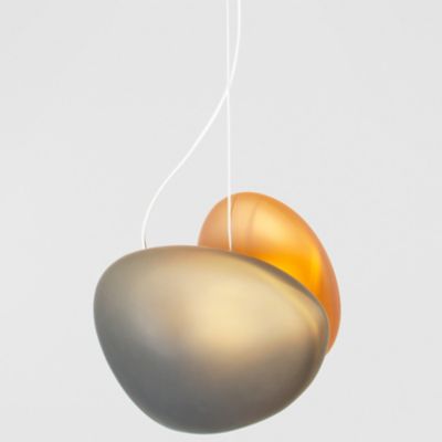 A-N-D Pebble LED Pendant Light - Color: Grey - Size: 2 light - PEB-P-B-SL-D