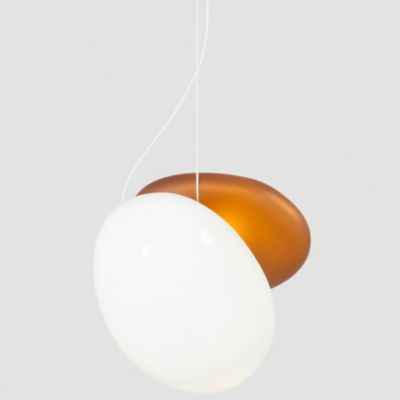 A-N-D Pebble LED Pendant Light - Color: Cream - Size: 2 light - PEB-P-A-PL-