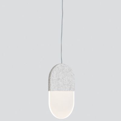 A-N-D Slab 20 LED Mini Pendant Light - Color: Grey - SLA-20-P-GRY-27-ELV-12