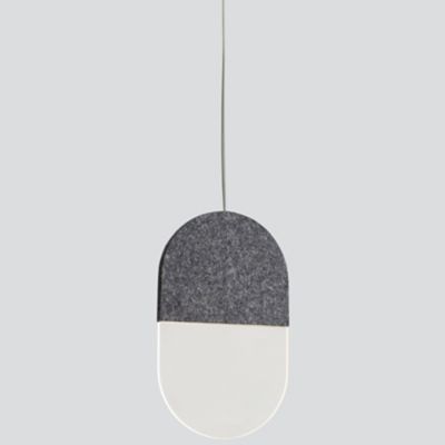 A-N-D Slab 20 LED Mini Pendant Light - Color: Black - SLA-20-P-BLK-27-ELV-1