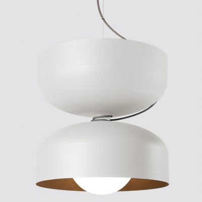 A-N-D Spotlight Volumes E Series LED Pendant Light - Color: White - Size: E